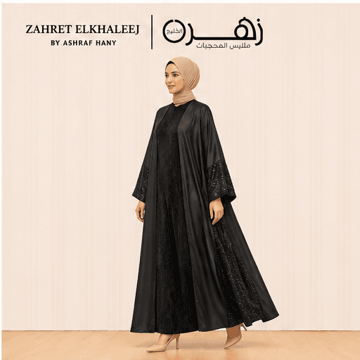 عبايه هاند ميد مقفوله و مفتوحه